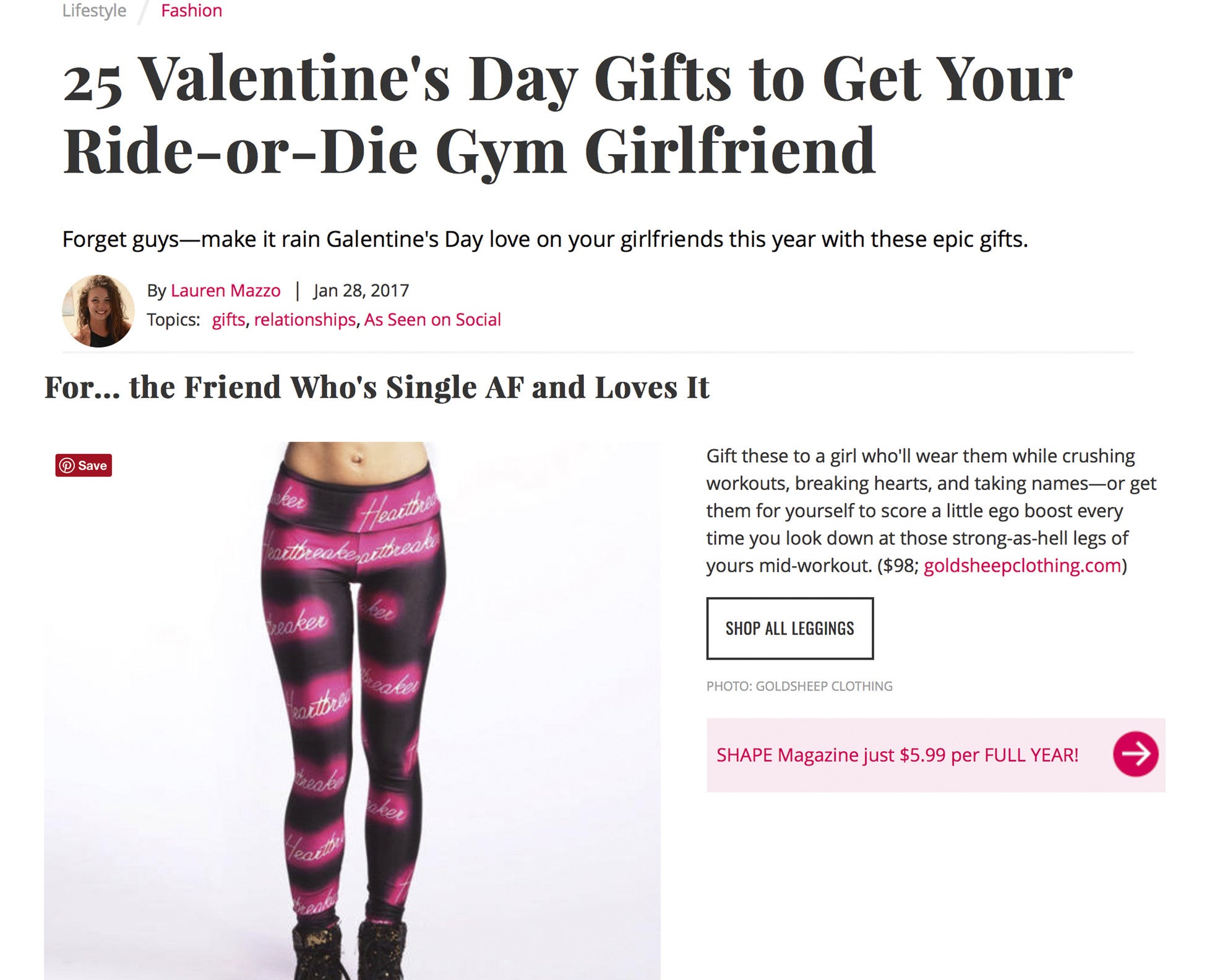 25 Valentine's Day Gifts to Get Your Ride-or-Die Gym Girlfriend