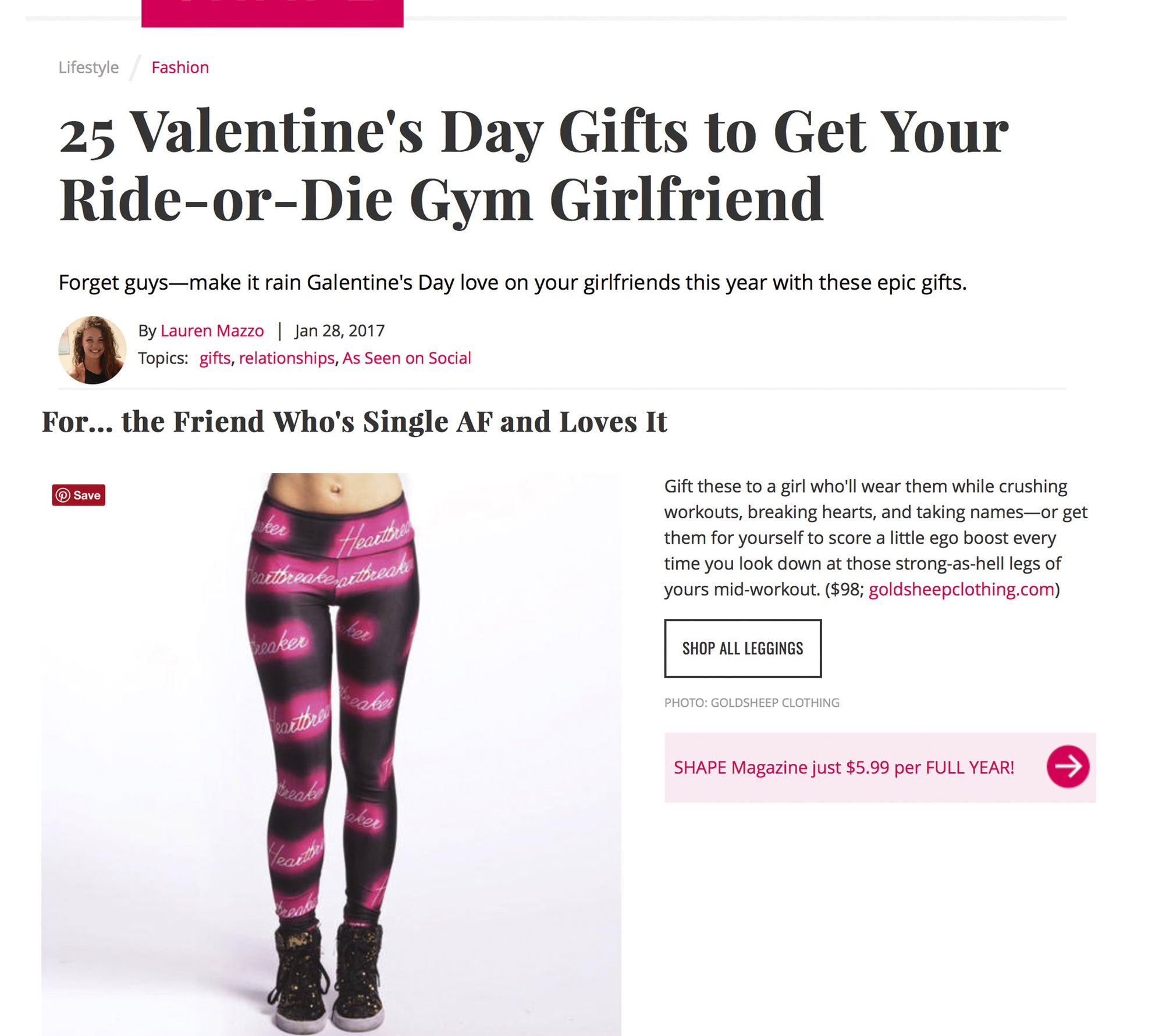 25 Valentine's Day Gifts to Get Your Ride-or-Die Gym Girlfriend