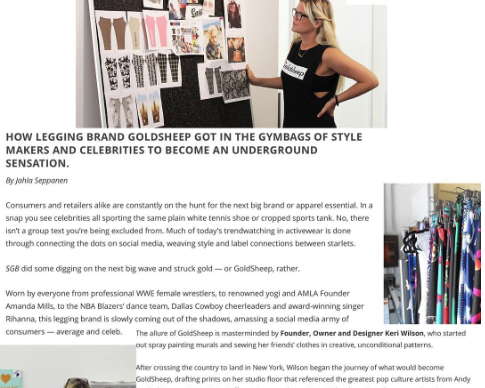 THE ANDY WARHOL OF ACTIVEWEAR - Apparel Magazine, Feature, SGB Today