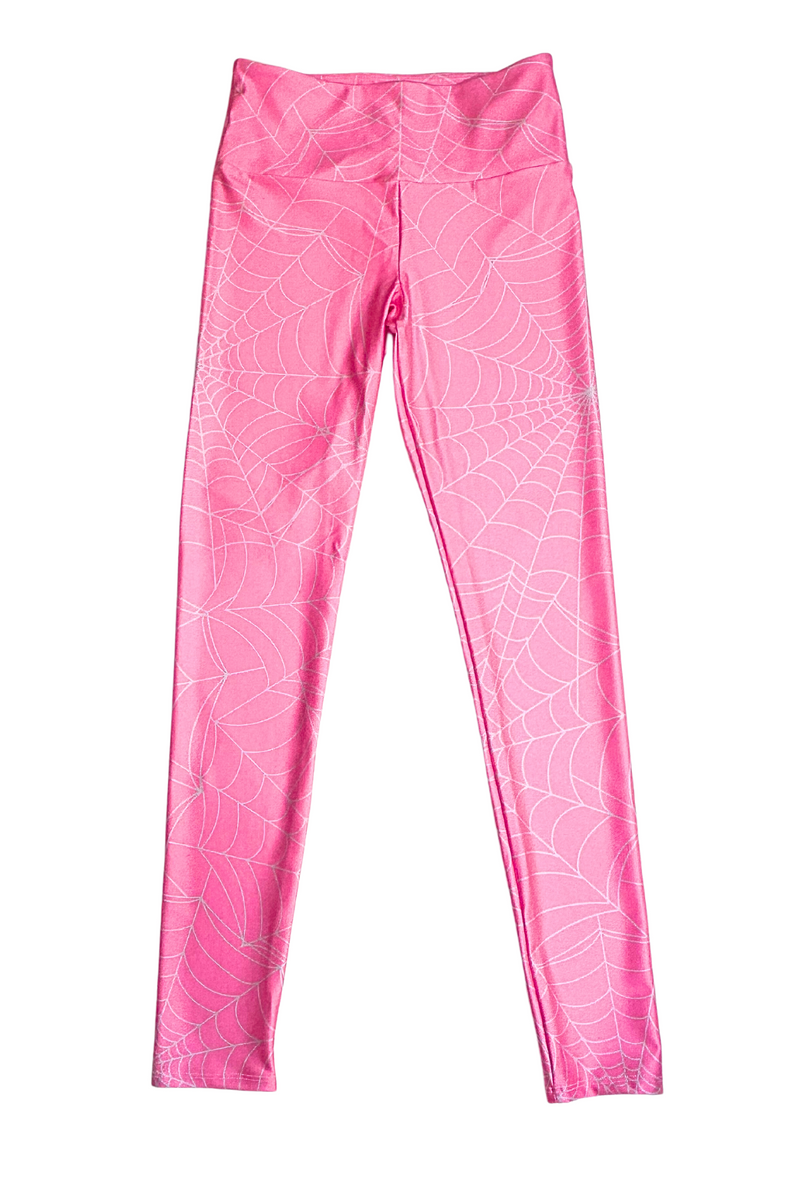 Women's Pink Spider Web legging