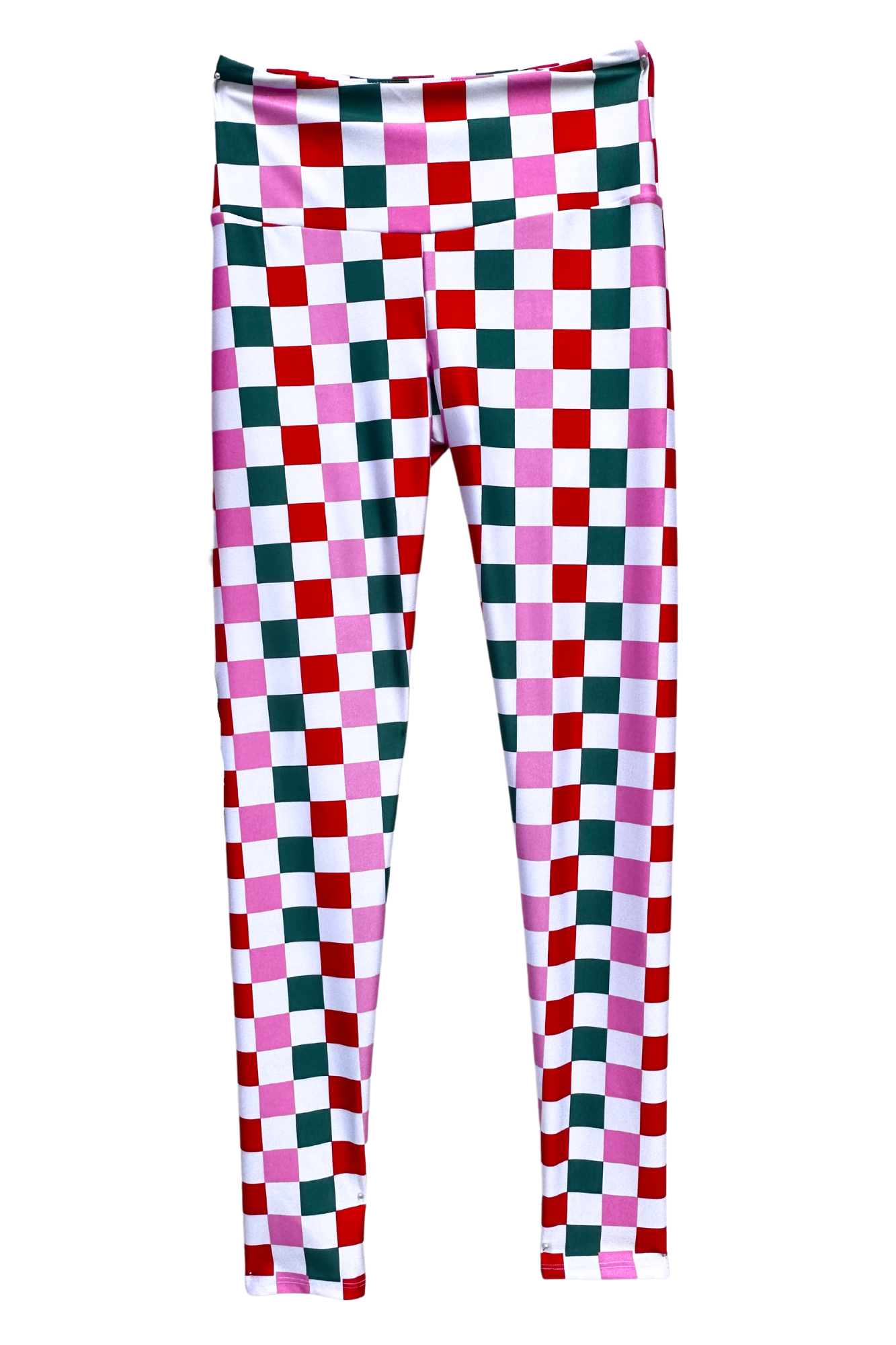 Christmas Checkers leggings - Goldsheep Clothing