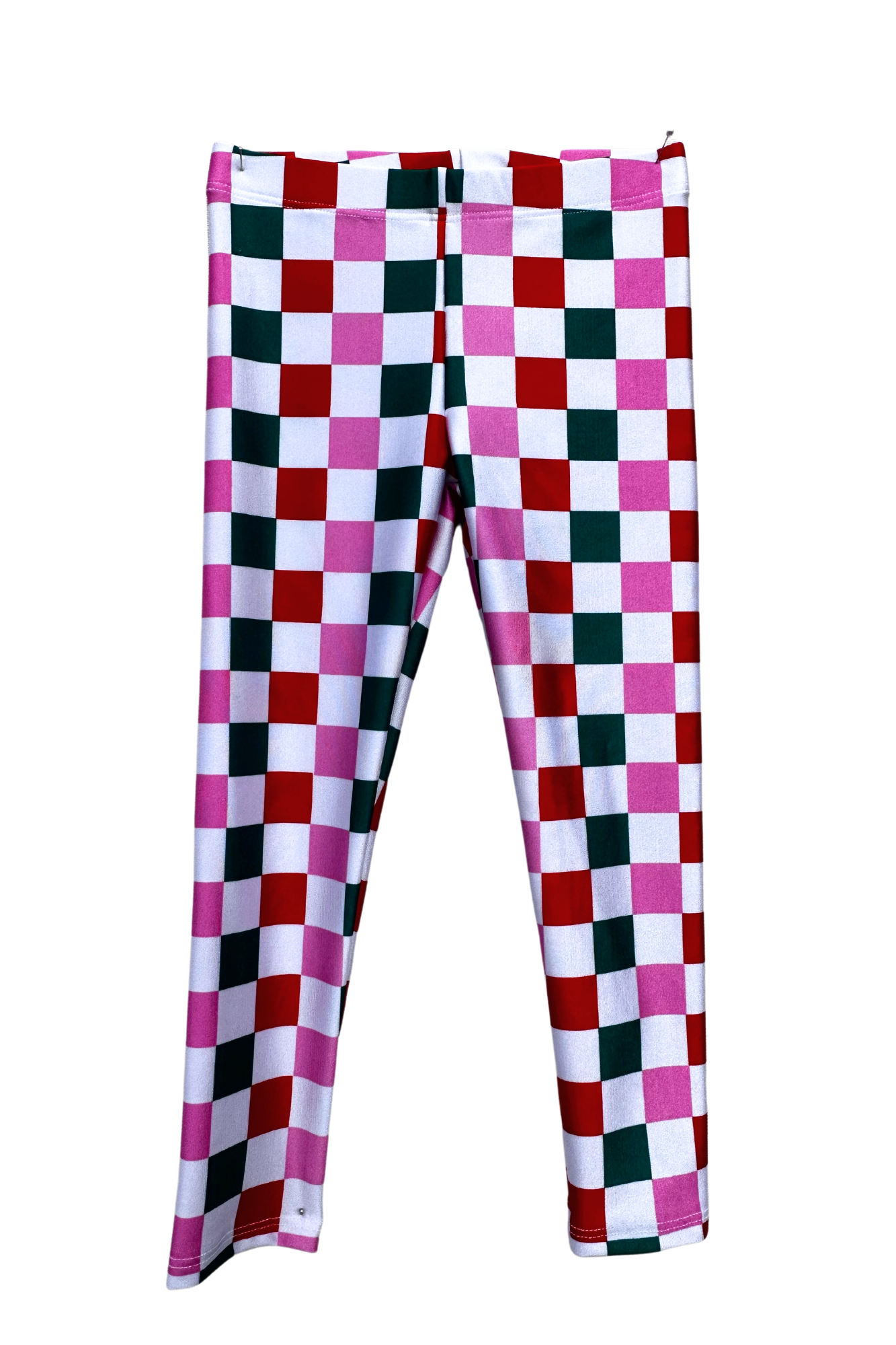 Christmas Checkers Kids Legging - Goldsheep Clothing