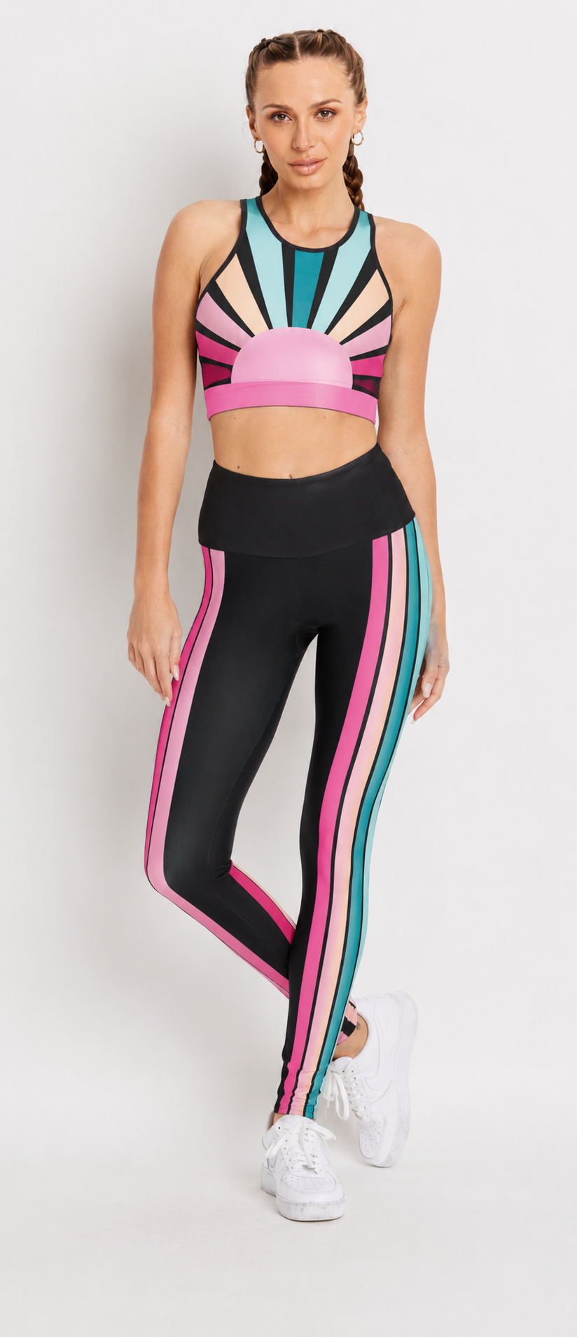 Summer Disco Stars Sports Bra