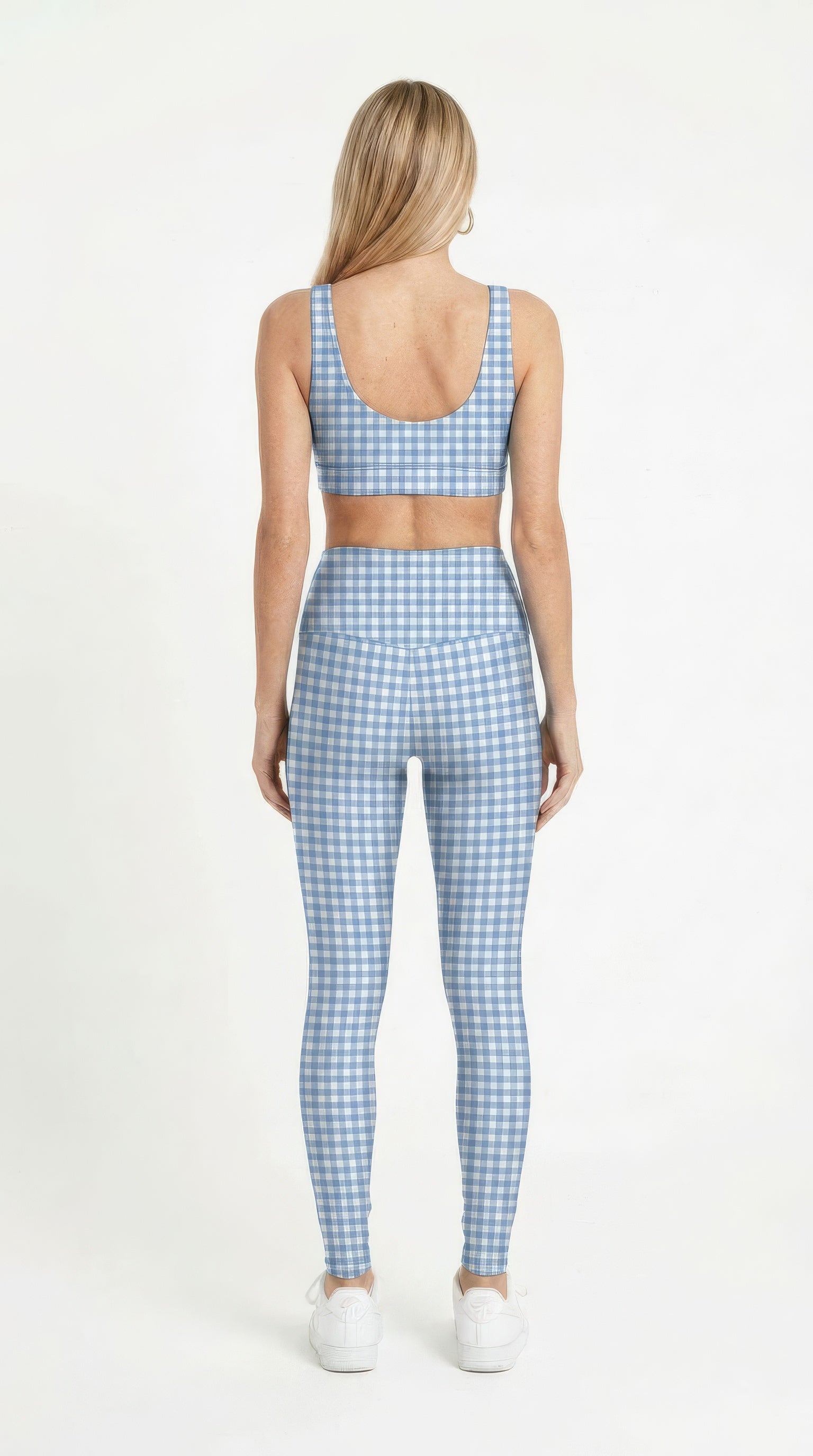 Baby Blue Gingham Leggings