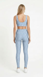 Baby Blue Gingham Leggings