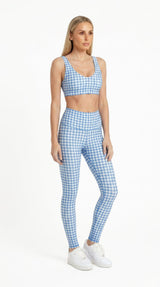 Baby Blue Gingham Leggings