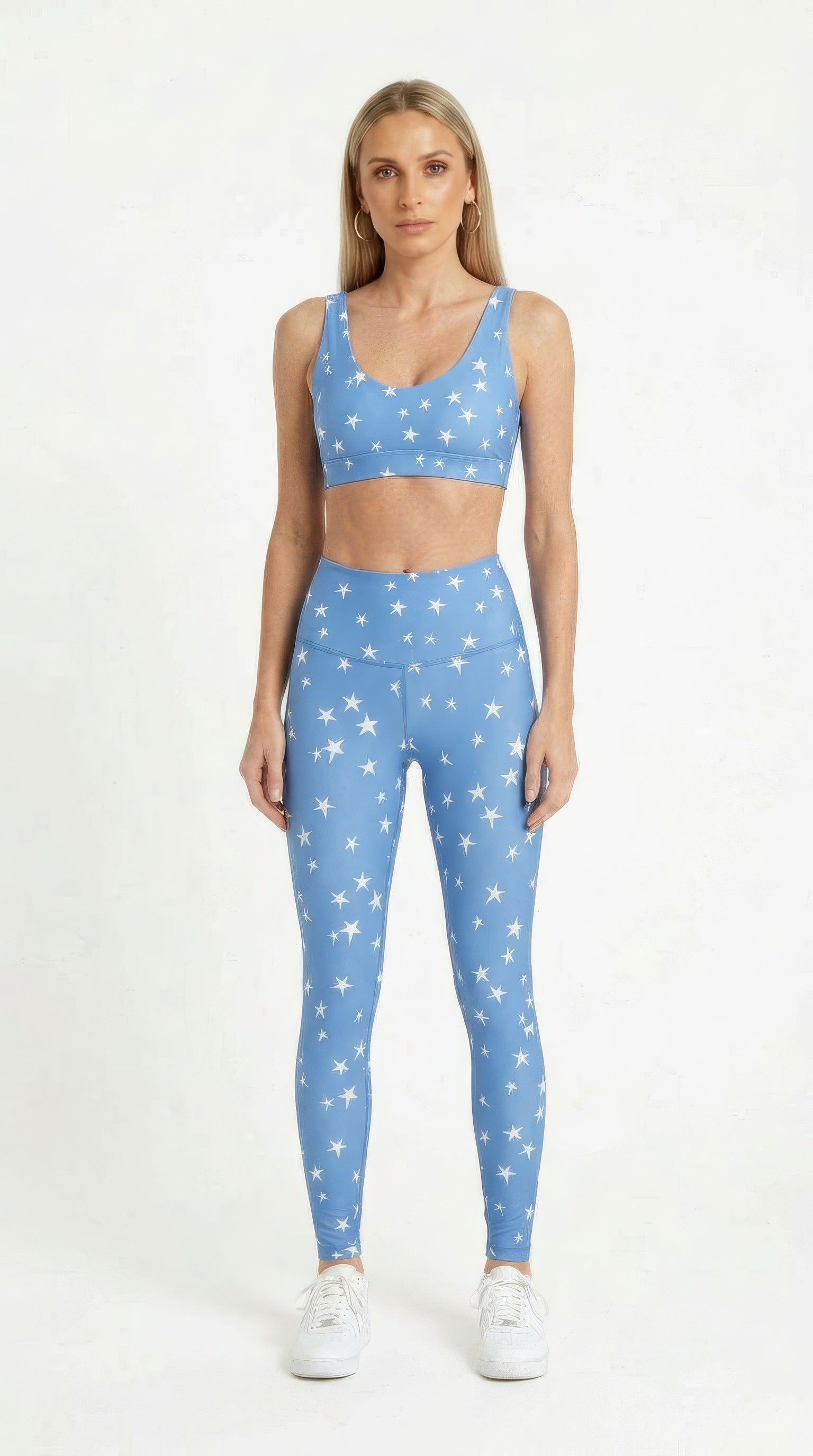 Blue Star Scatter Leggings