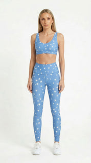 Blue Star Scatter Leggings