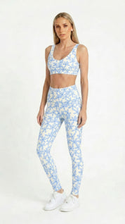 Blue Blossom Leggings