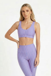 Blue Pink Stripe U-Bra