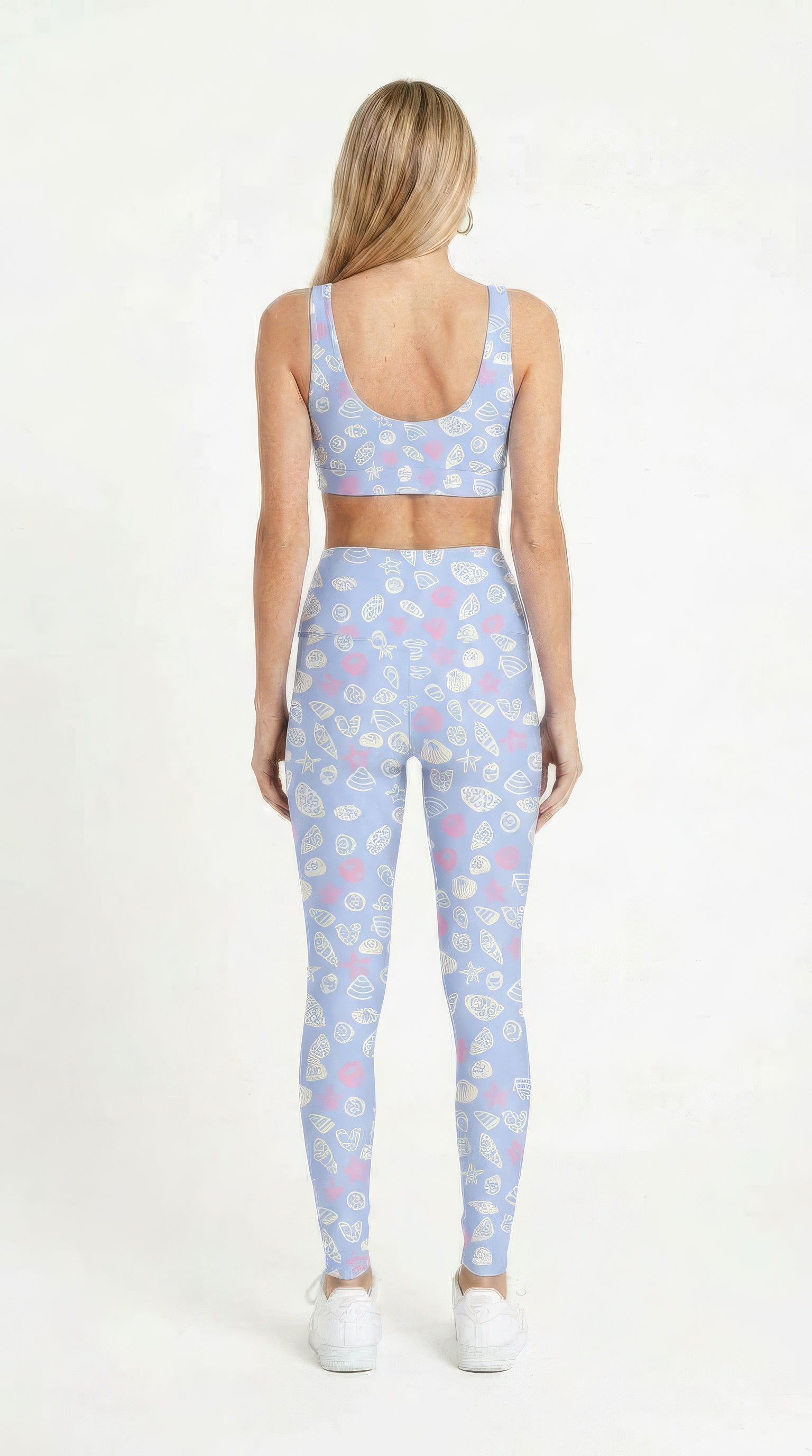 Blue Seashell Leggings