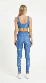 Blue Star Night Leggings