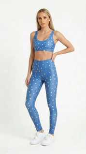Blue Star Night Leggings