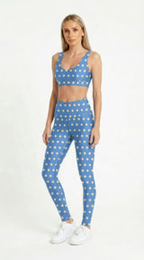 Blue Sun Daisy Leggings