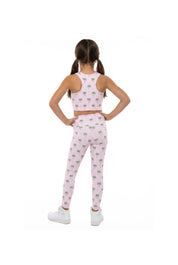 Palm Stripe Kids Leggings