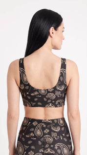 Black Paisley U-Bra