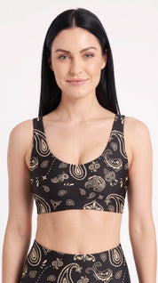 Black Paisley U-Bra