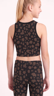 Brown Spot Kids Crop Top