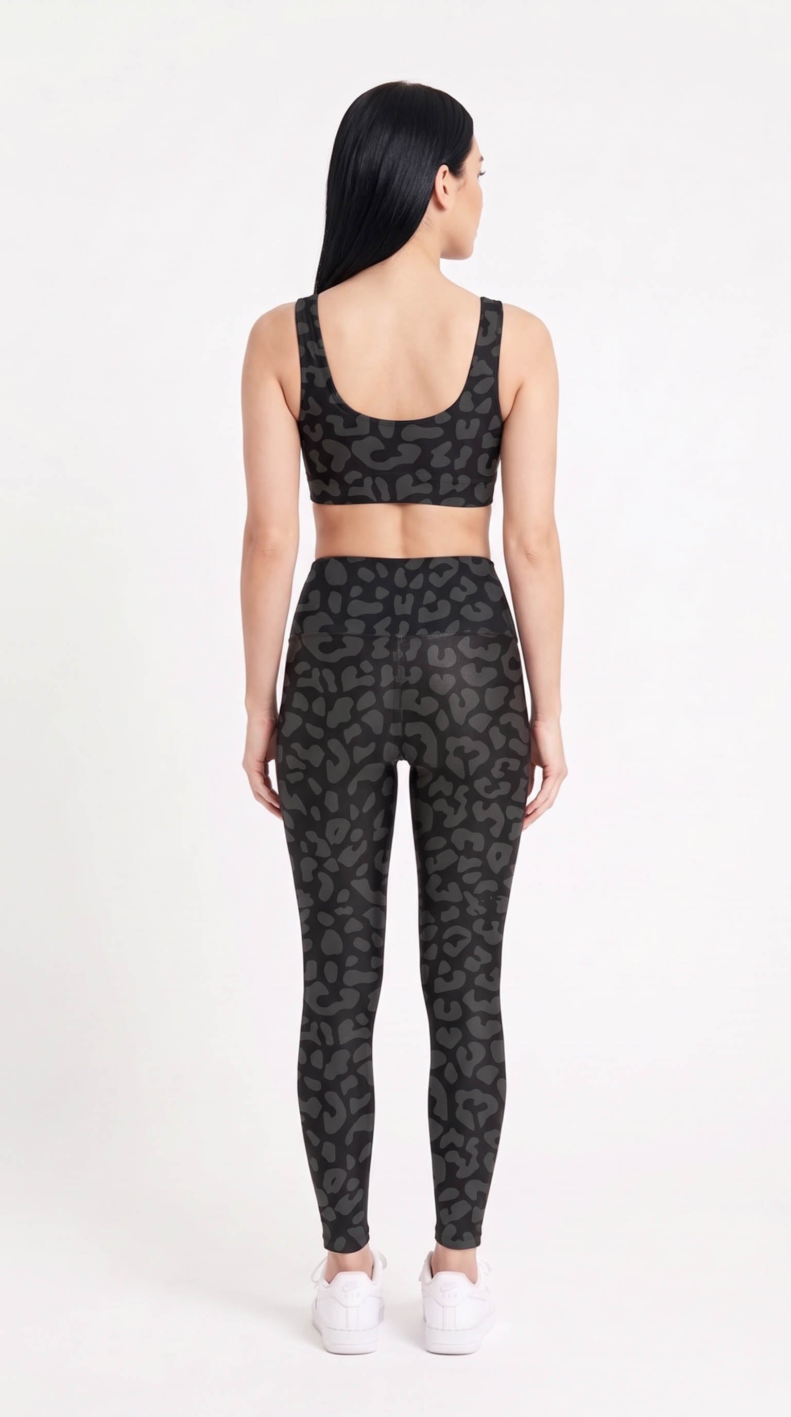 Charcoal Leopard Leggings