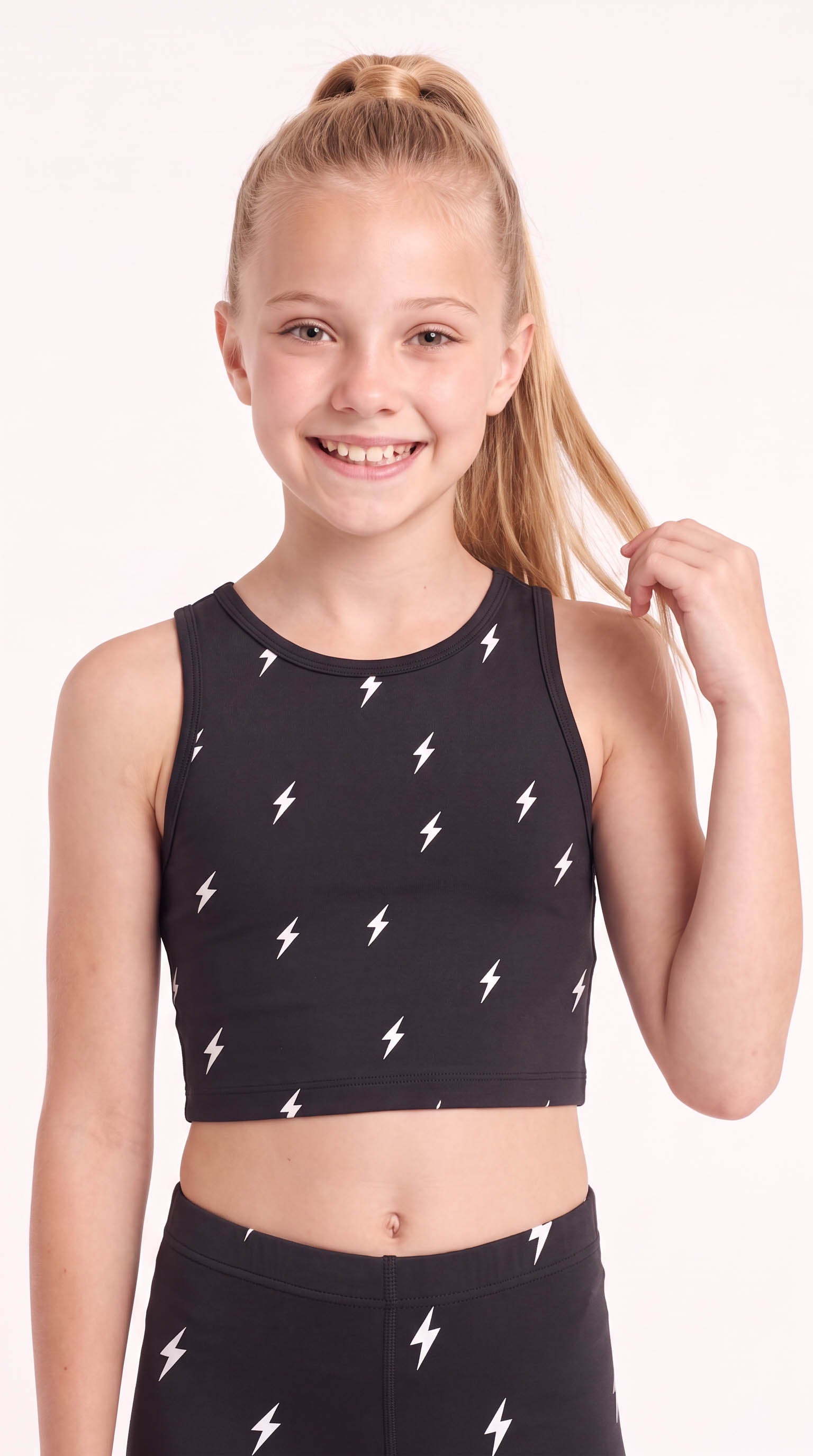 Electric Cowgirl Kids Crop Top