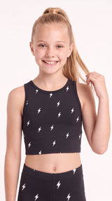 Electric Cowgirl Kids Crop Top