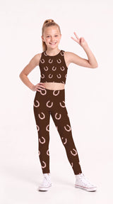 Lucky Horseshoe Kids Leggings