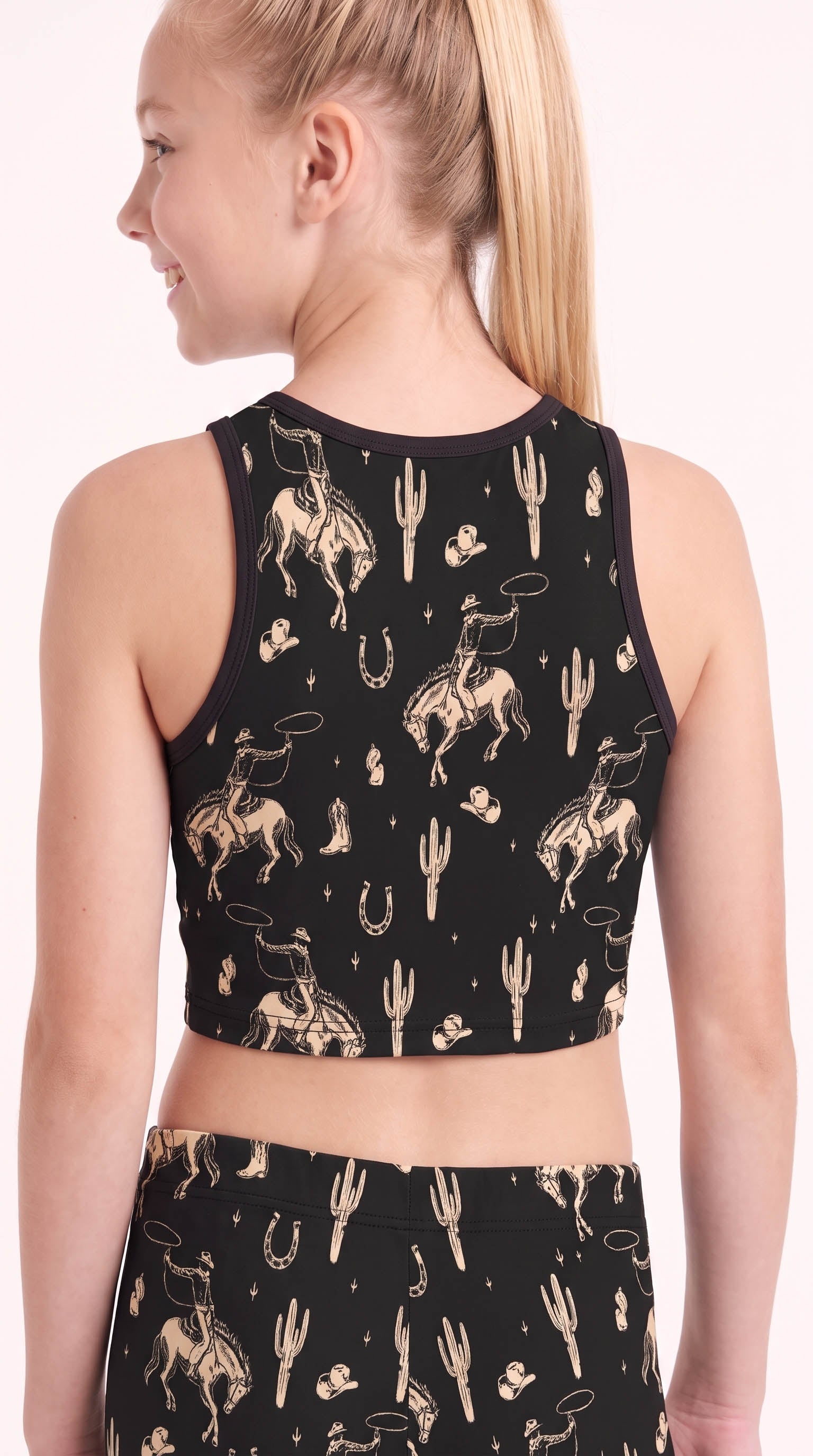 Midnight Rodeo Kids Crop Top