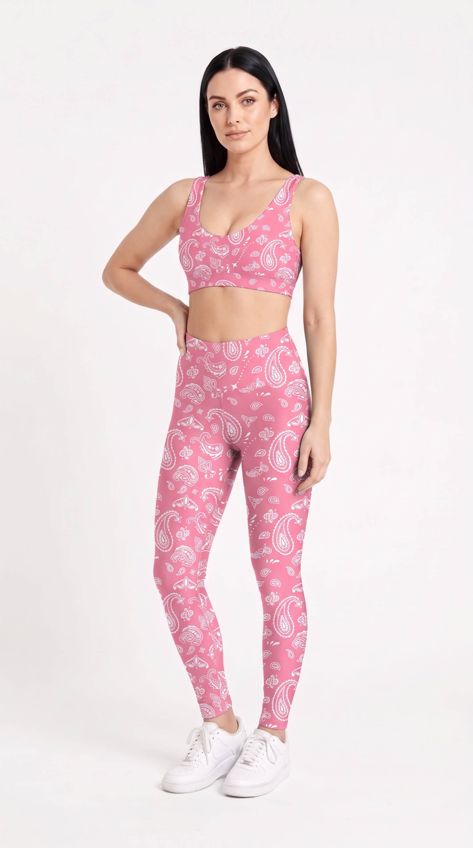 Pink Paisley Leggings