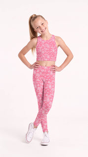 Pink Paisley Kids Leggings