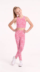 Pink Paisley Kids Leggings