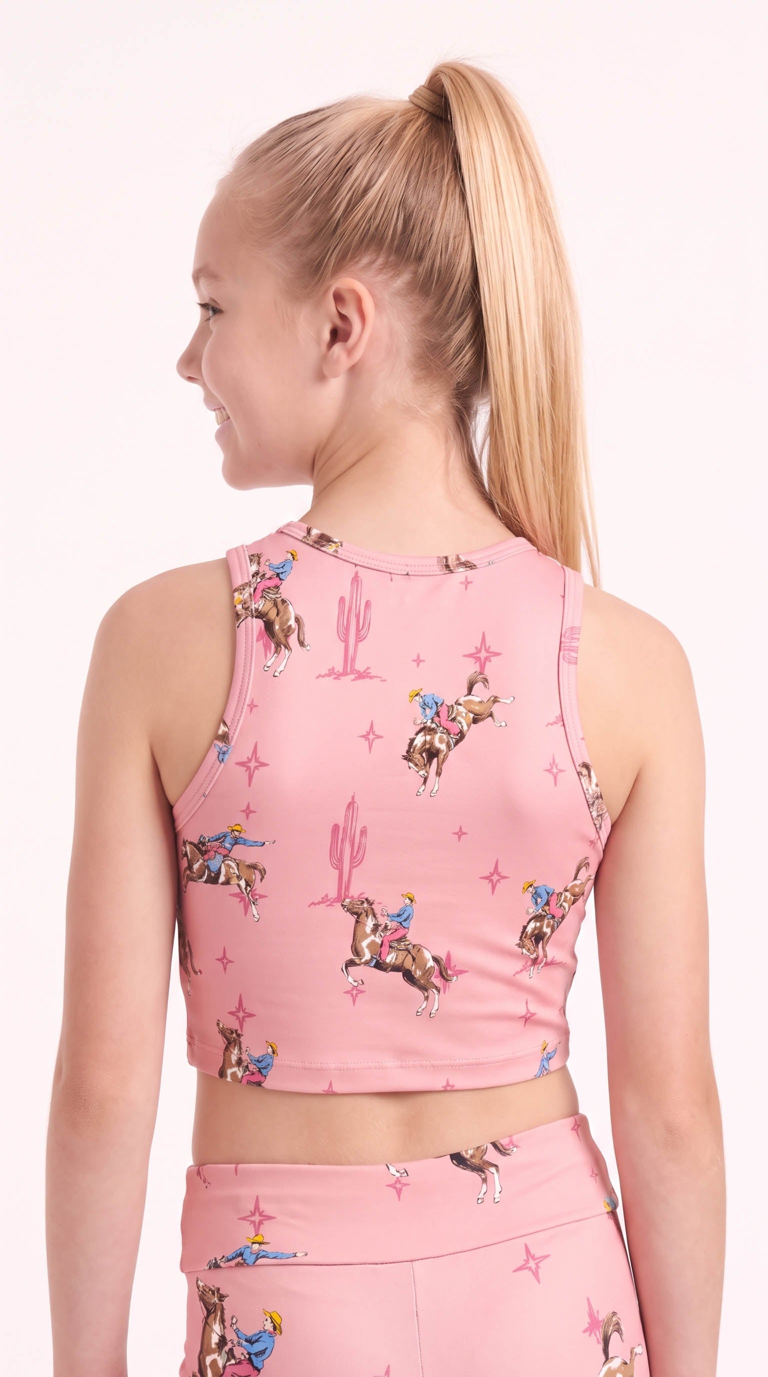 Pink Rodeo Kids Crop Top