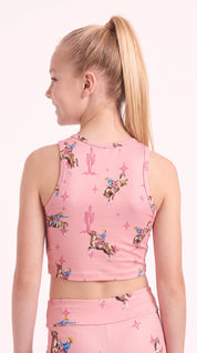 Pink Rodeo Kids Crop Top