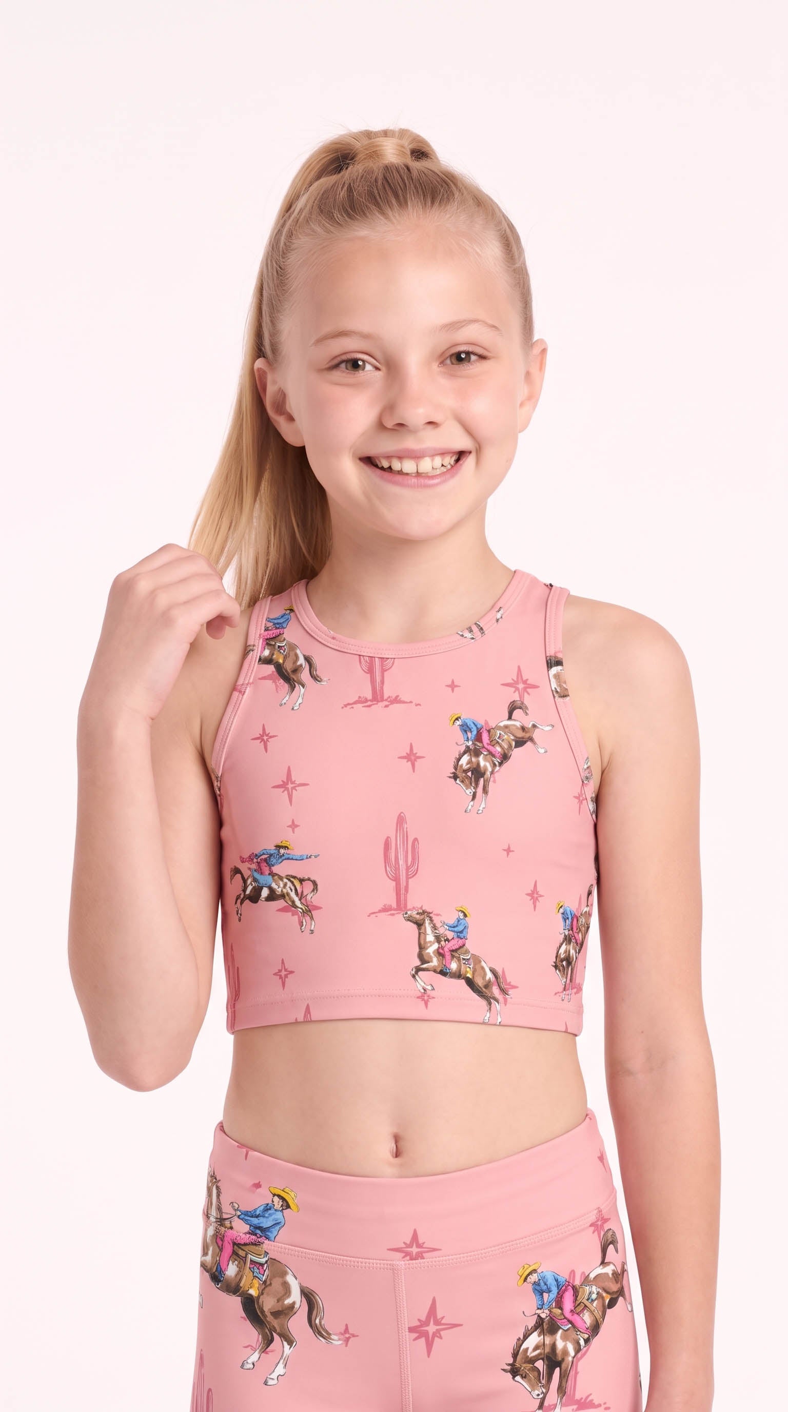 Pink Rodeo Kids Crop Top