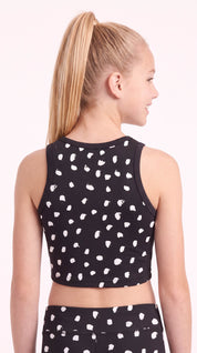 Spotted Kids Crop Top