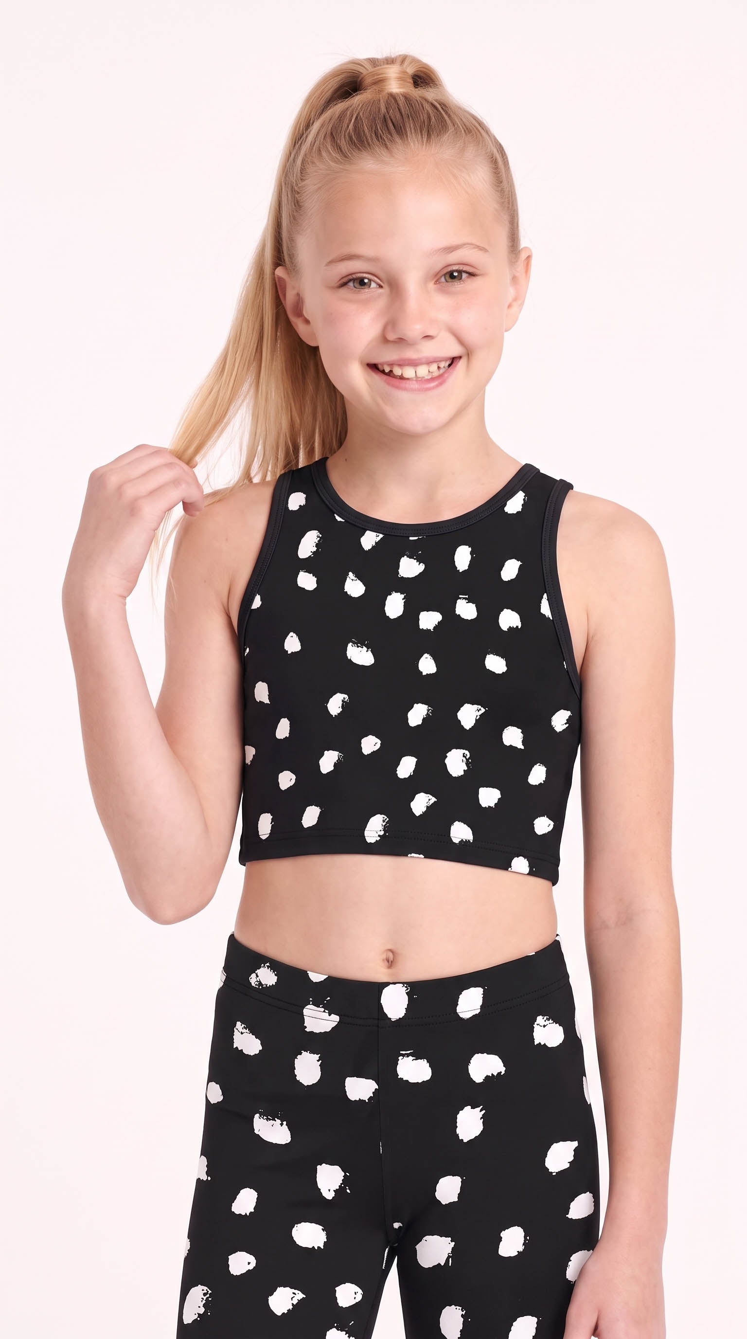 Spotted Kids Crop Top