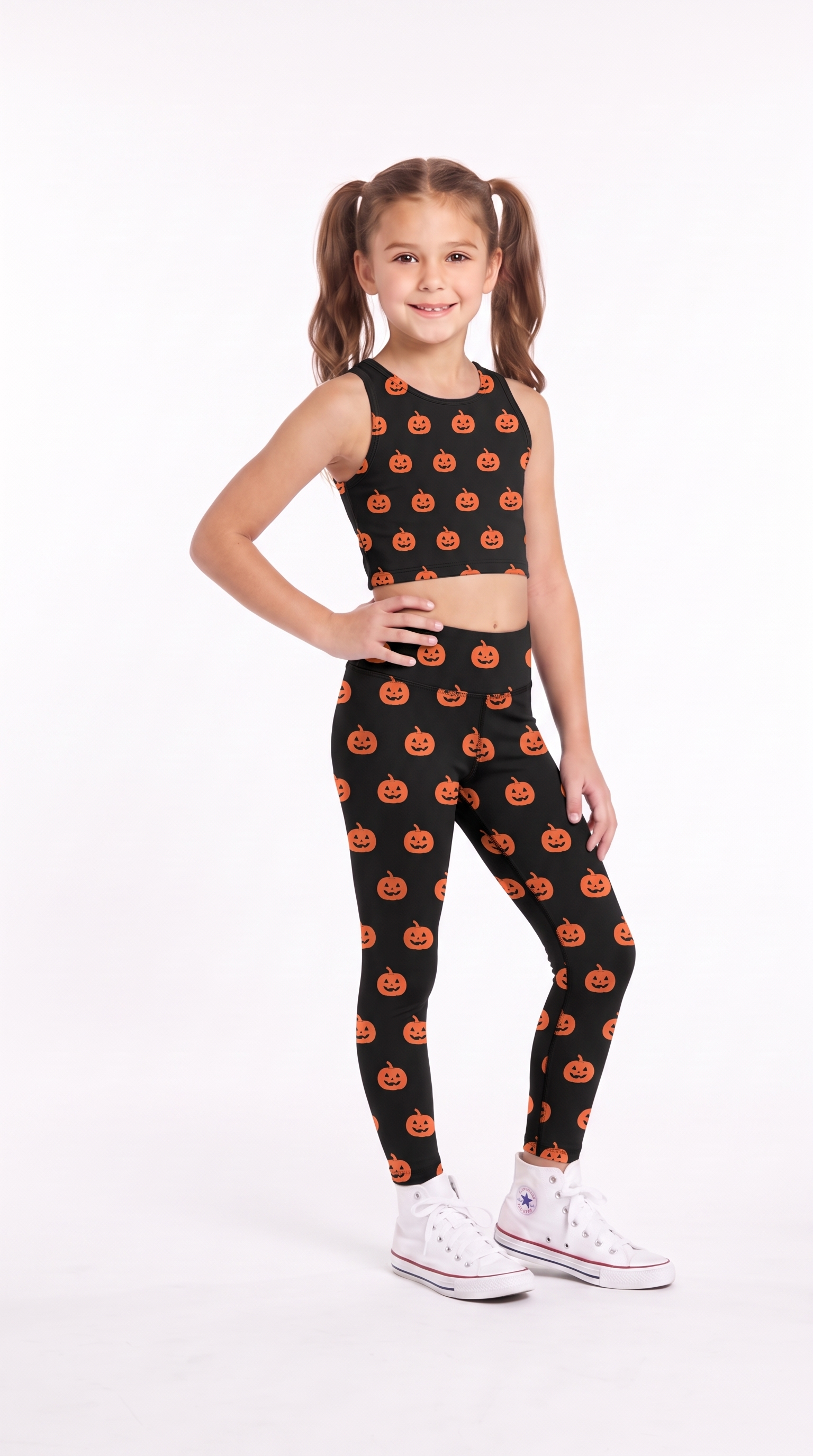 Orange Jack Black Kids Leggings