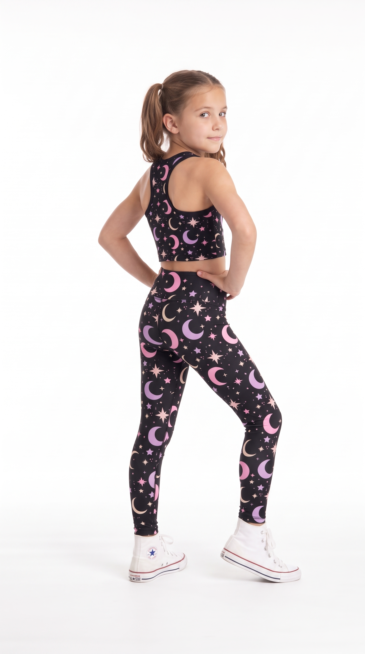 Pastel Starry Night Kids Leggings