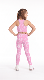 Pink Webs Kids Leggings