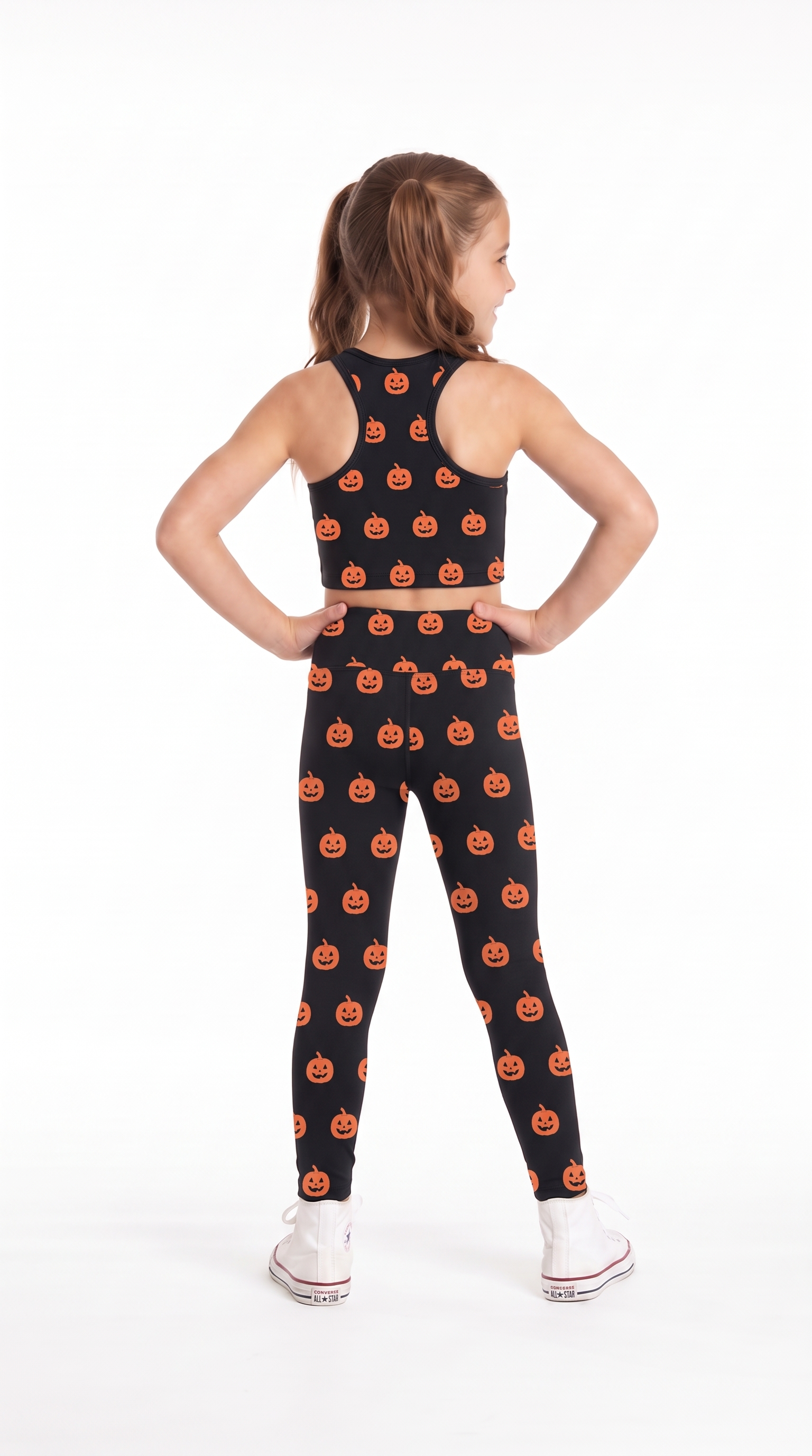 Orange Jack Black Kids Leggings