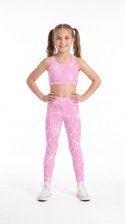 Pink Webs Kids Leggings