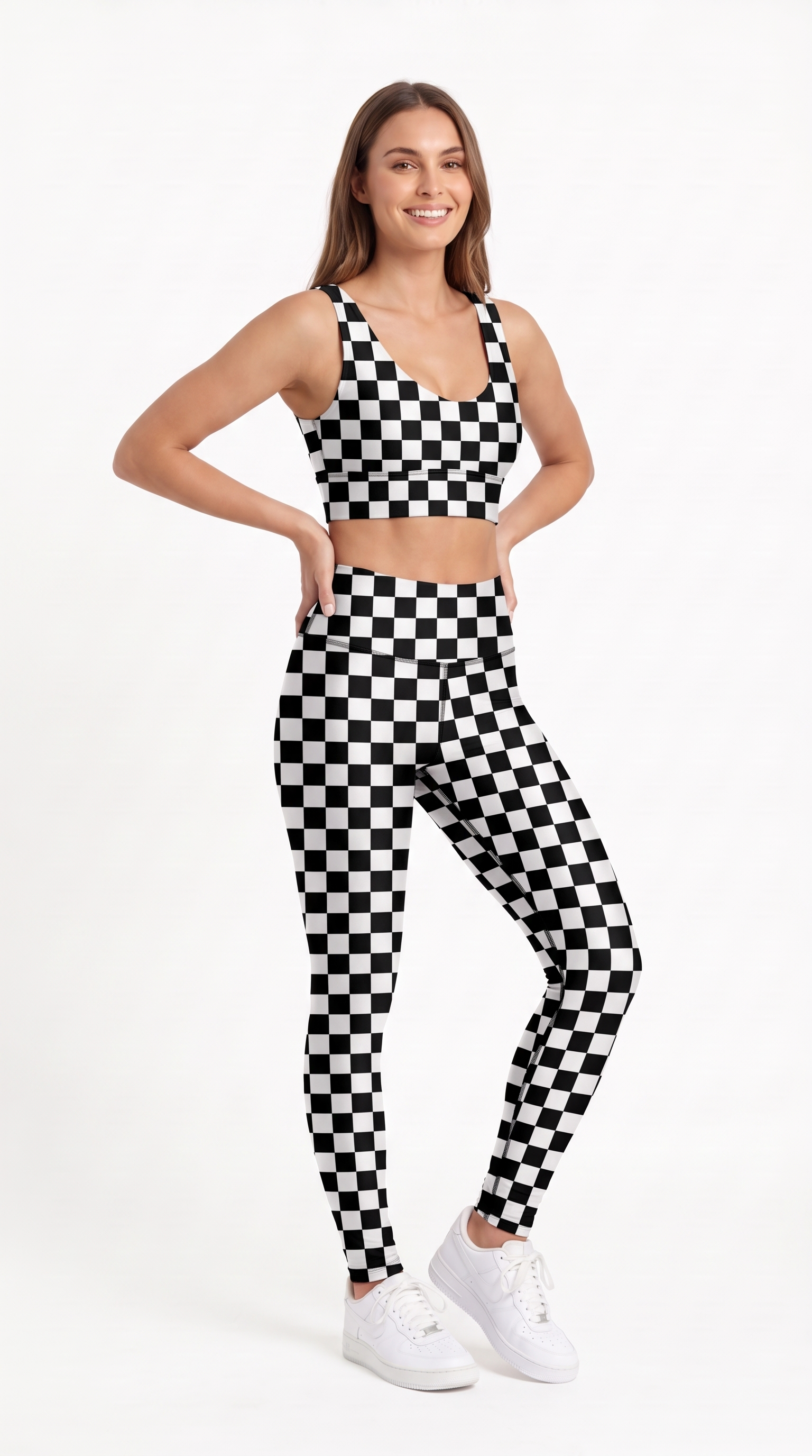 Black & White Checkerboard Leggings