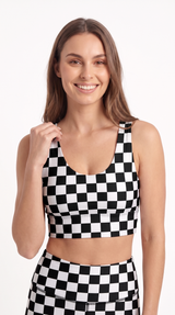 Black & White Checkerboard U-Bra