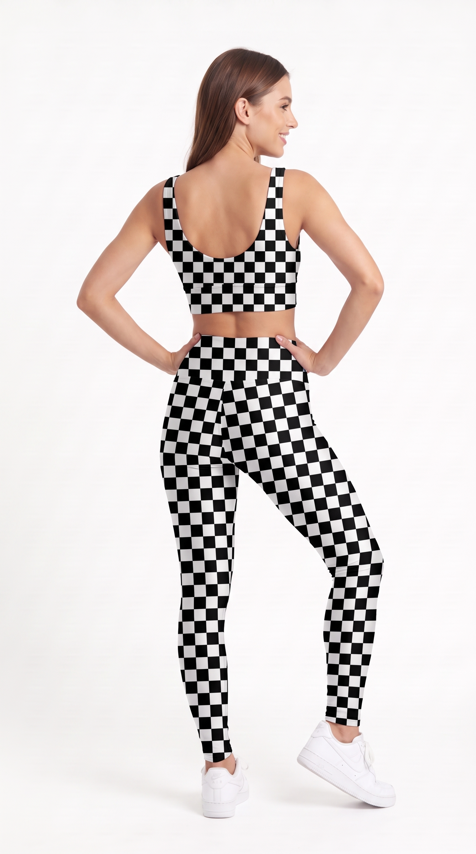 Black & White Checkerboard Leggings