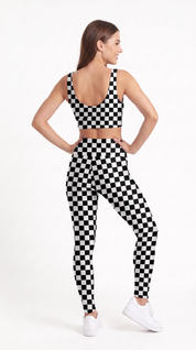 Black & White Checkerboard Leggings