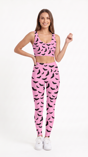 Pink Bats Leggings