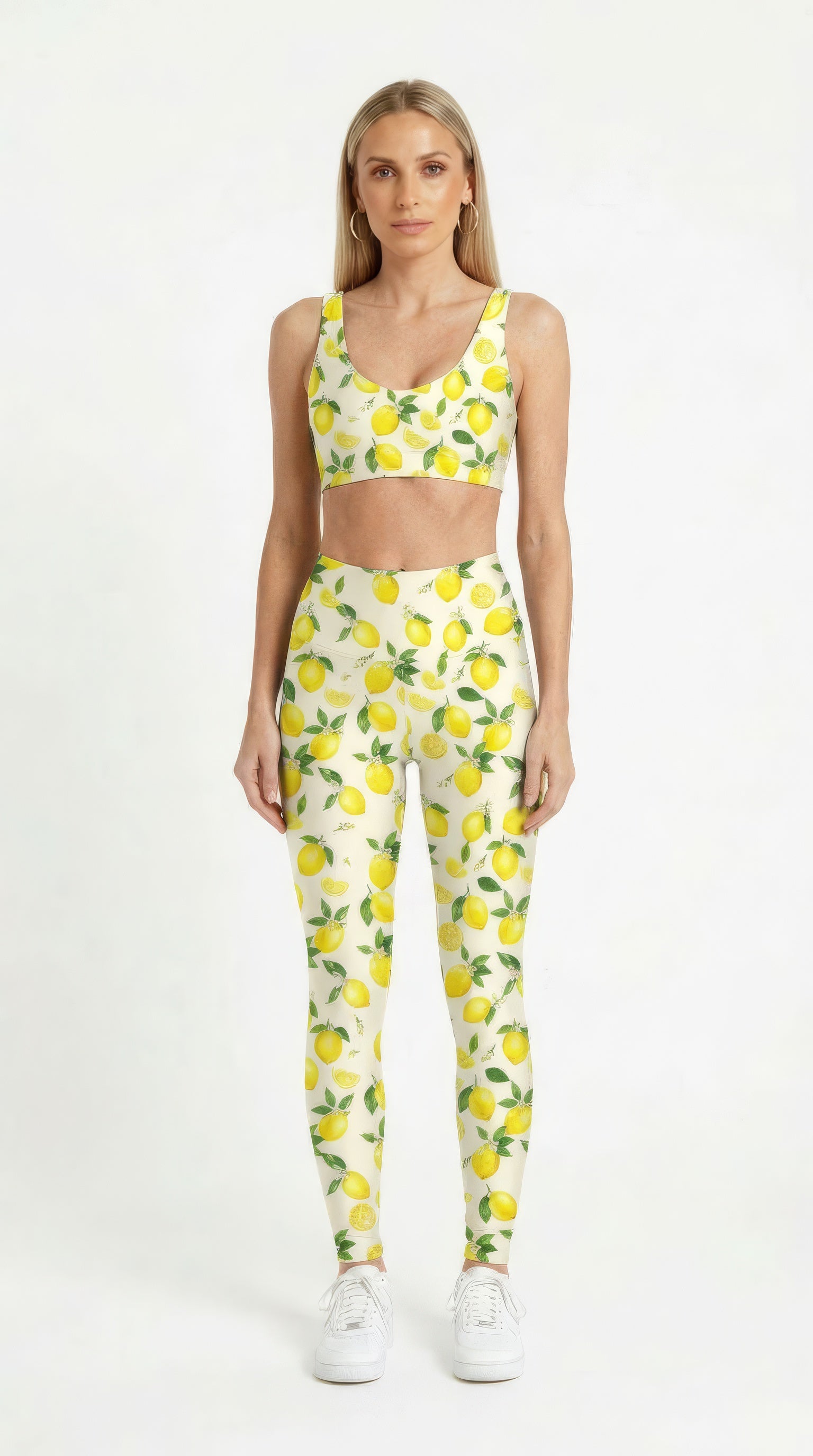 Lemon Blossom Leggings in Lemonade