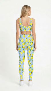 Lemon Blossom Leggings in Lemonade
