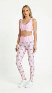 Palm Stripe Leggings