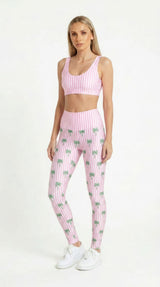 Palm Stripe Leggings