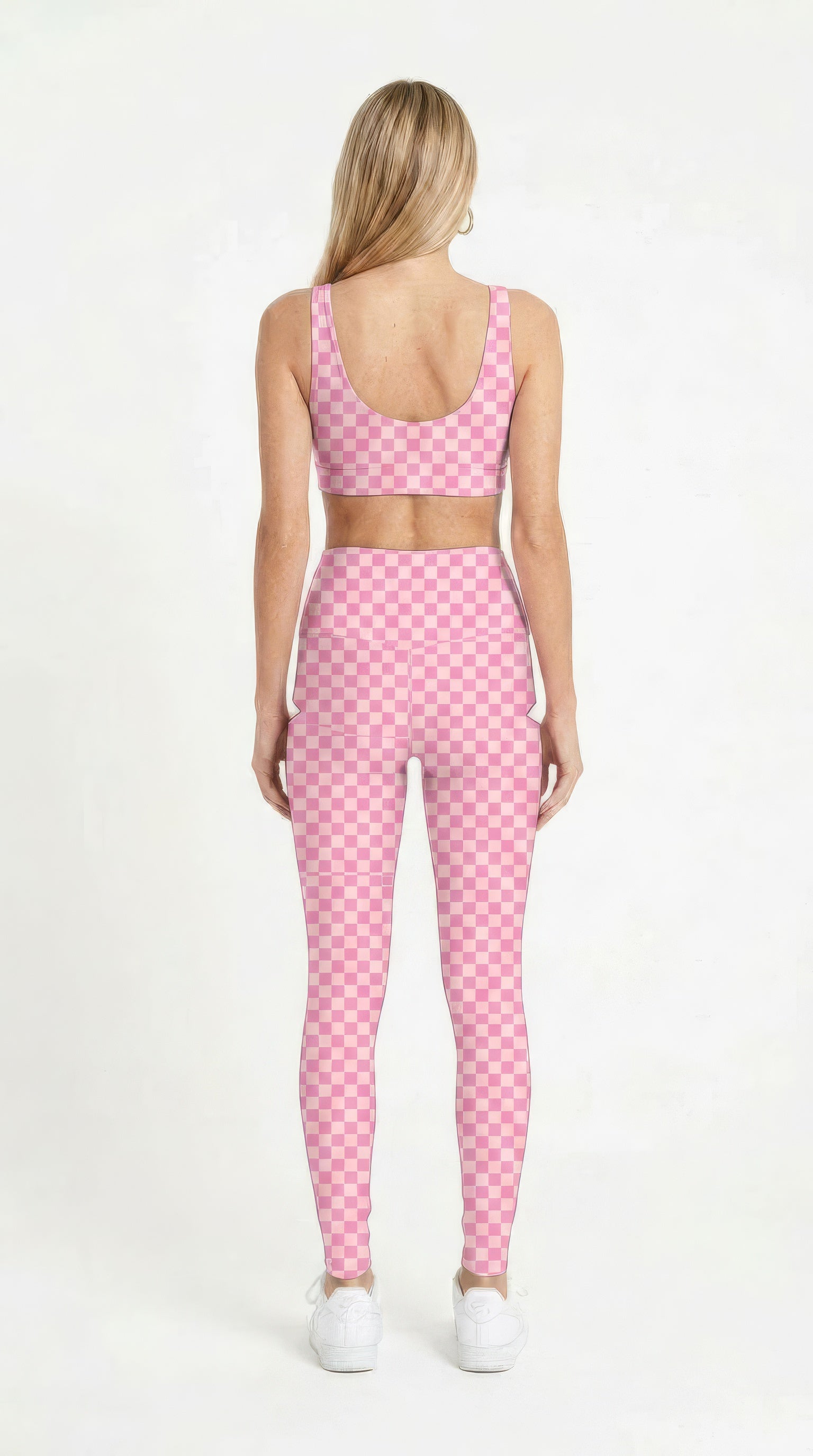 Pink Checker Leggings